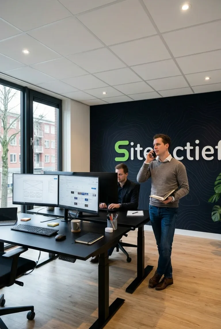 Het team van SiteActief op kantoor